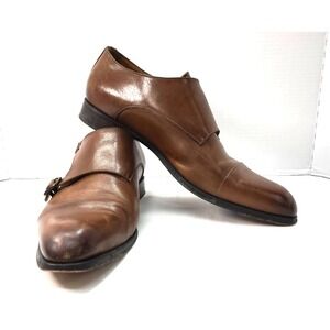 Jose Real Double monk Strap Leather Shoes Dress Made in Italy US 11 EU 45 UK...